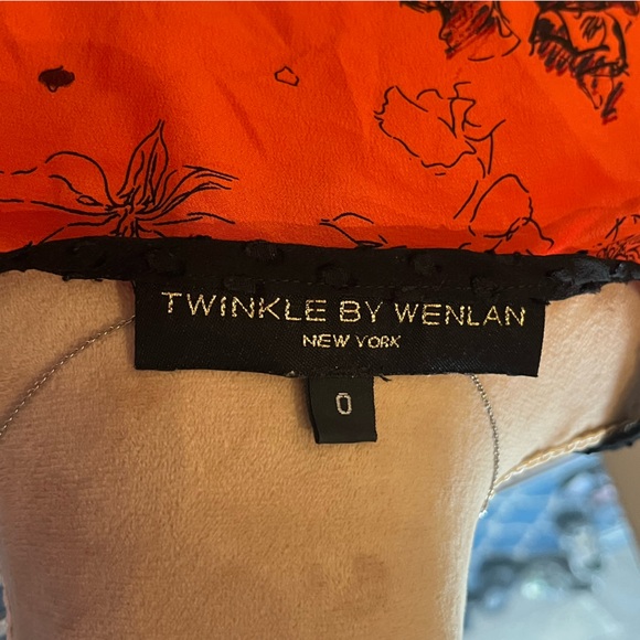 Twinkle By Wenlan Silk Blouse Size 0 - Picture 4 of 8